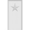 Ekena Millwork Standard Foster Star Plinth Block With Beveled Edge, 3"W x 6"H x 3/4"P PBP030X060X075FOS07 - alternate 4